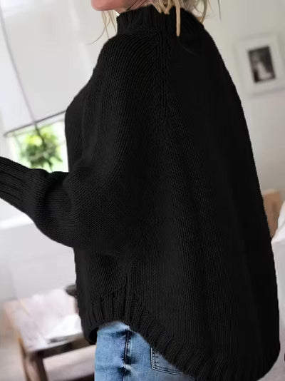 Yara – Chunky Cable Knit Turtleneck Sweater