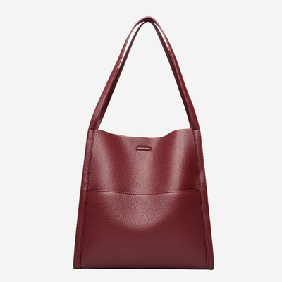 Morgan™ | Elegant Vegan Leather Shoulder Tote
