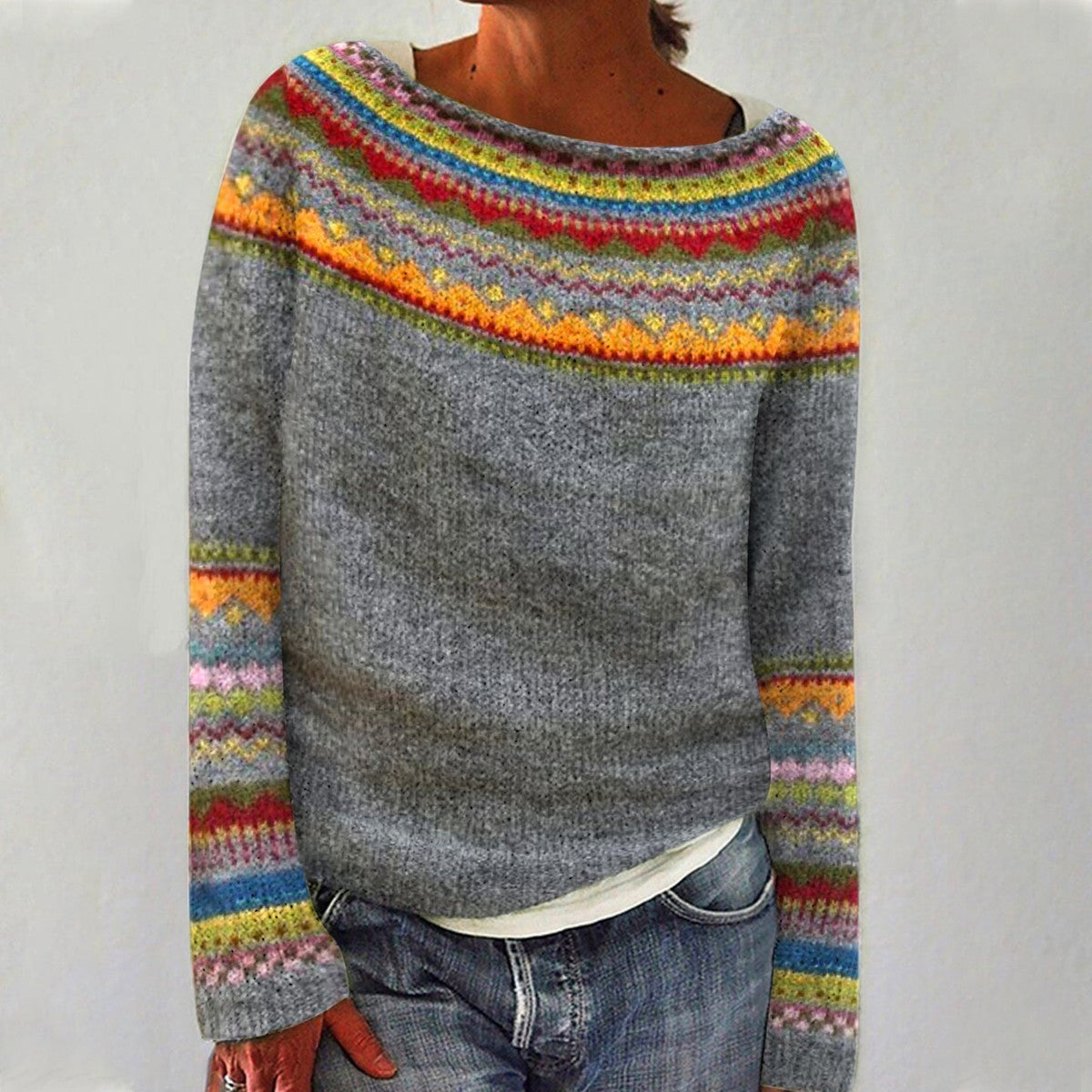 Kirra - Women's Retro Knit Sweater