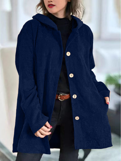 The Canadiva™ Corduroy Coat – Soft, Warm & Effortlessly Chic