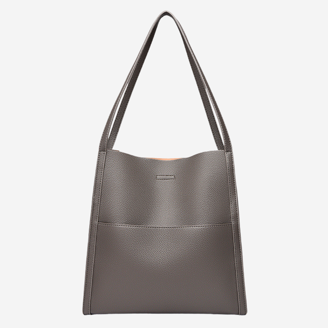 Morgan™ | Elegant Vegan Leather Shoulder Tote