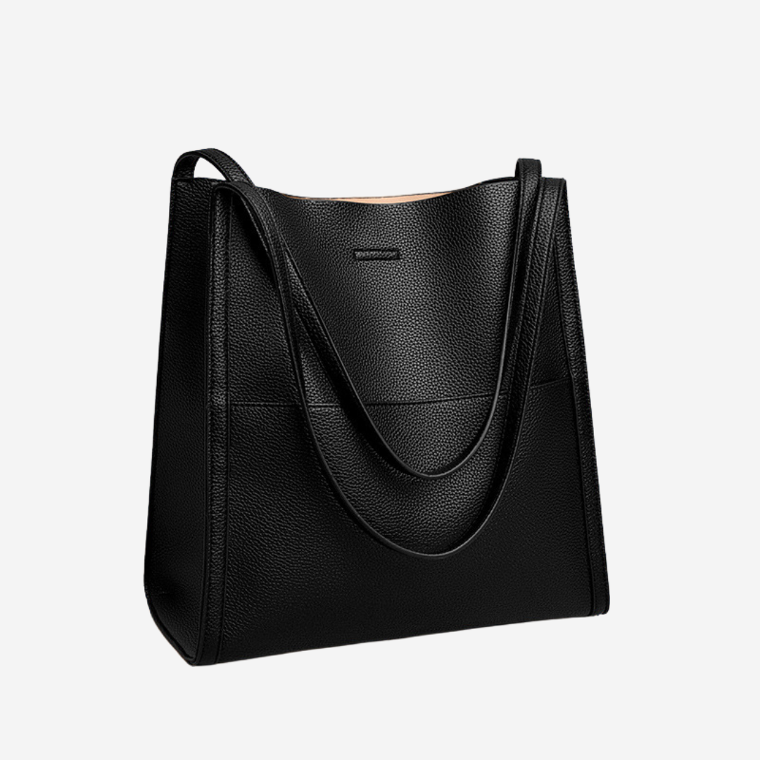 Morgan™ | Elegant Vegan Leather Shoulder Tote