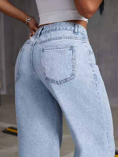 Emilia - Trendy High-Waisted Denim