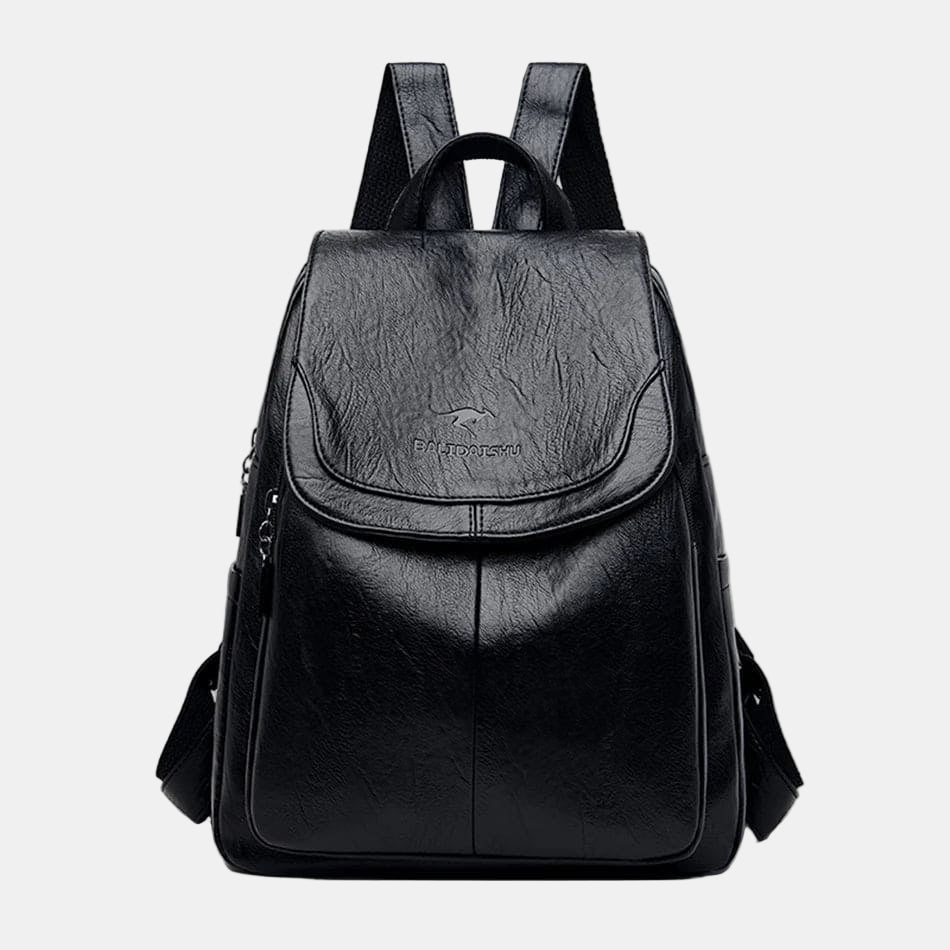 Isabel - Secure PU Leather Backpack (Waterproof)