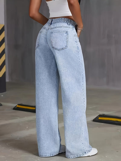 Emilia - Trendy High-Waisted Denim