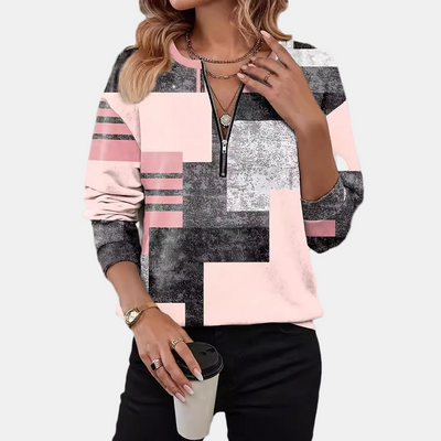 Nora | Soft Geometric Sweatshirt
