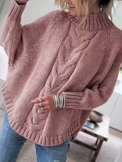 Yara – Chunky Cable Knit Turtleneck Sweater