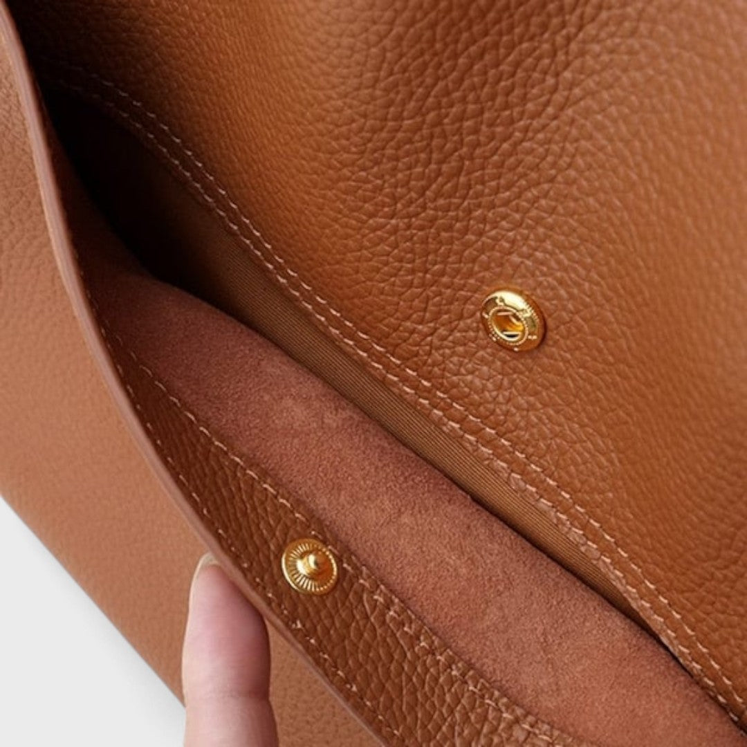 Morgan™ | Elegant Vegan Leather Shoulder Tote