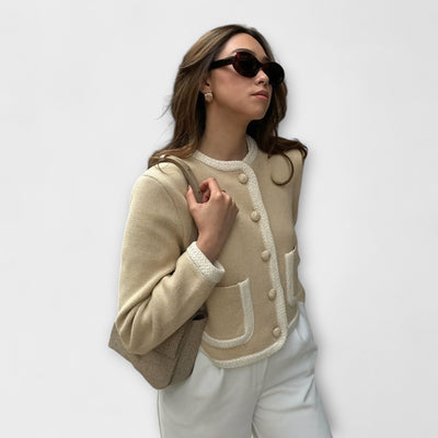 Milou | Classic Cardigan with Decorative Pockets