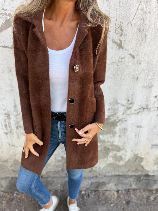 Marce™ | Elegant Textured Coat