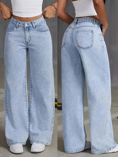 Emilia - Trendy High-Waisted Denim