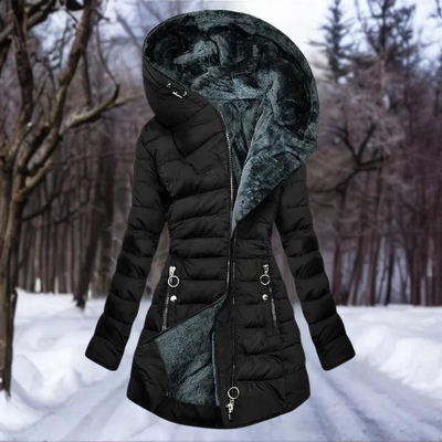 Senna – Elegant Plush Coat for Women