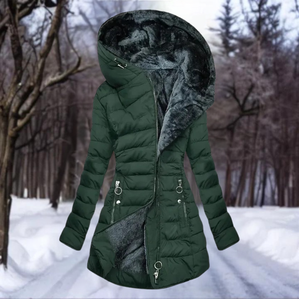 Senna – Elegant Plush Coat for Women