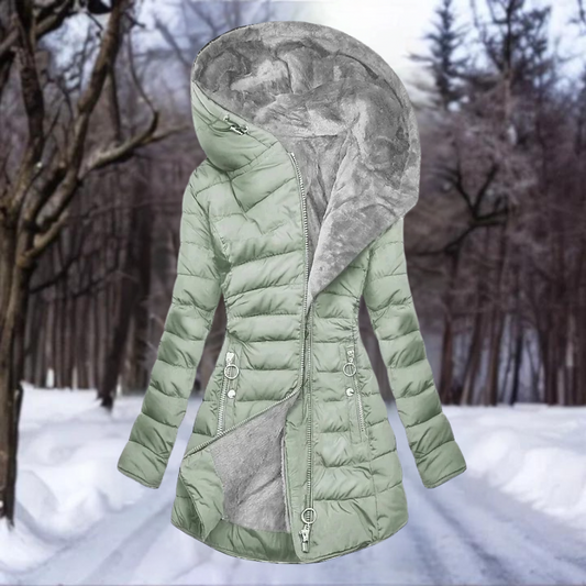 Senna – Elegant Plush Coat for Women