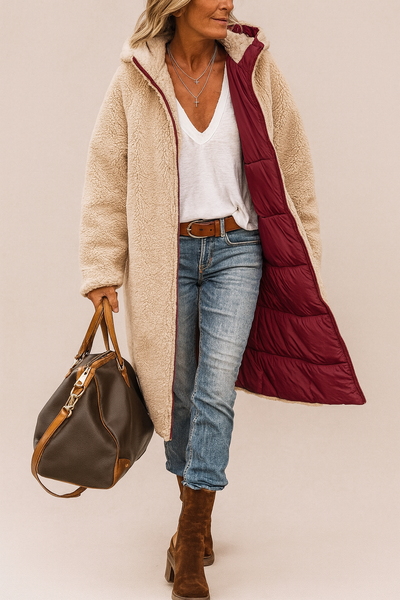 Ingeborg | Long Fleece-Lined Coat