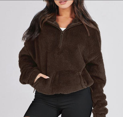AMBER™ | Cozy Half-Zip Fleece Pullover
