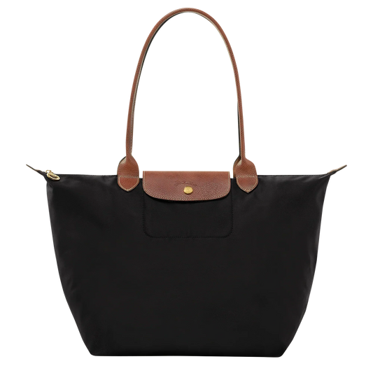 Longchamp - Women’s Genuine Leather Tote Bag - Black