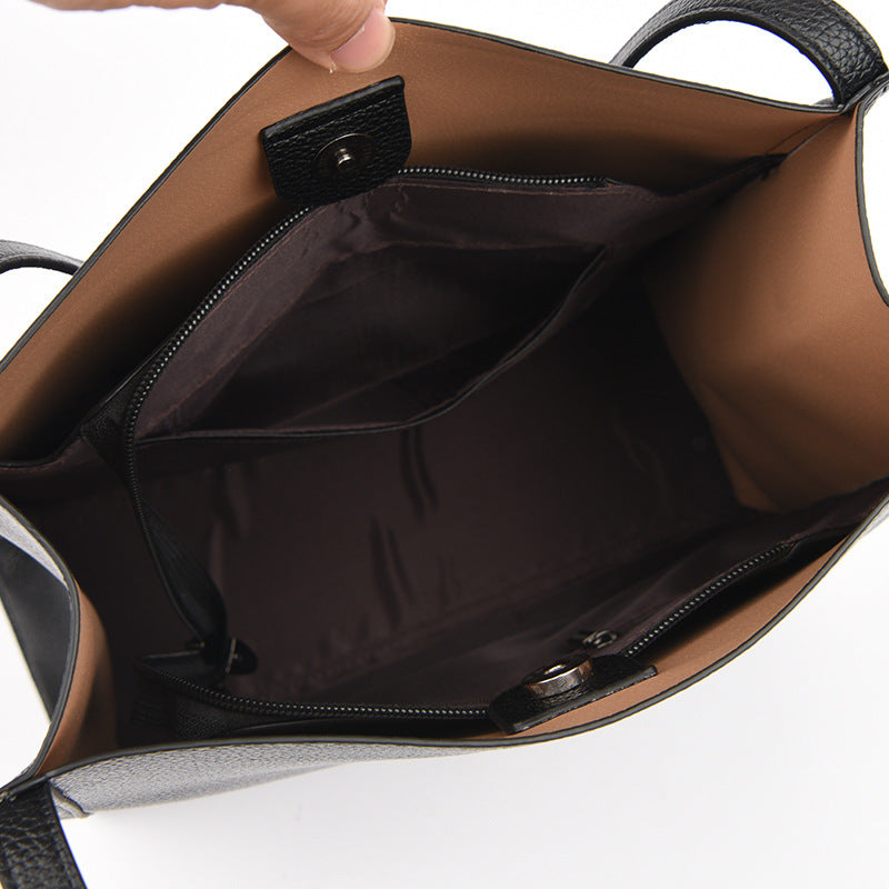 Morgan™ | Elegant Vegan Leather Shoulder Tote