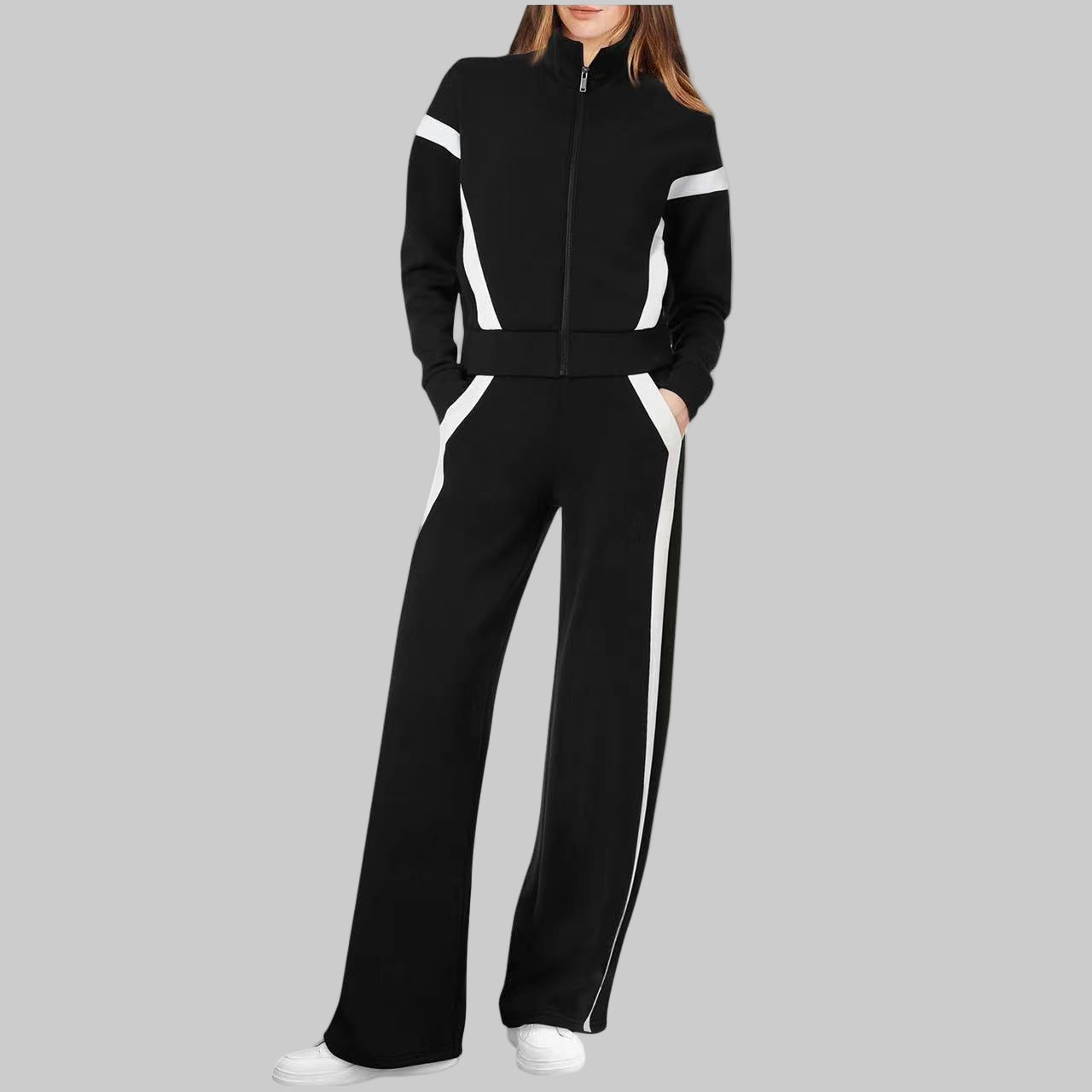 Lily - Casual Long Sleeve Top and Sweatpants Set