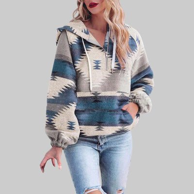 Lily - Comfy Oversized Zip Up Long Sleeve Hoodie Sweatshirt