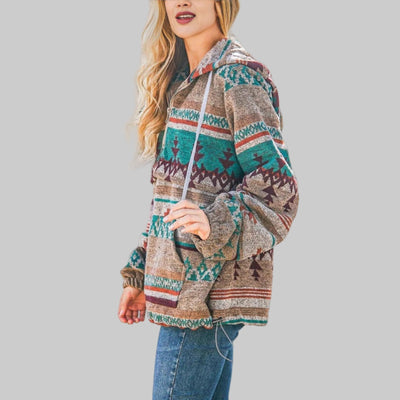 Lily - Comfy Oversized Zip Up Long Sleeve Hoodie Sweatshirt