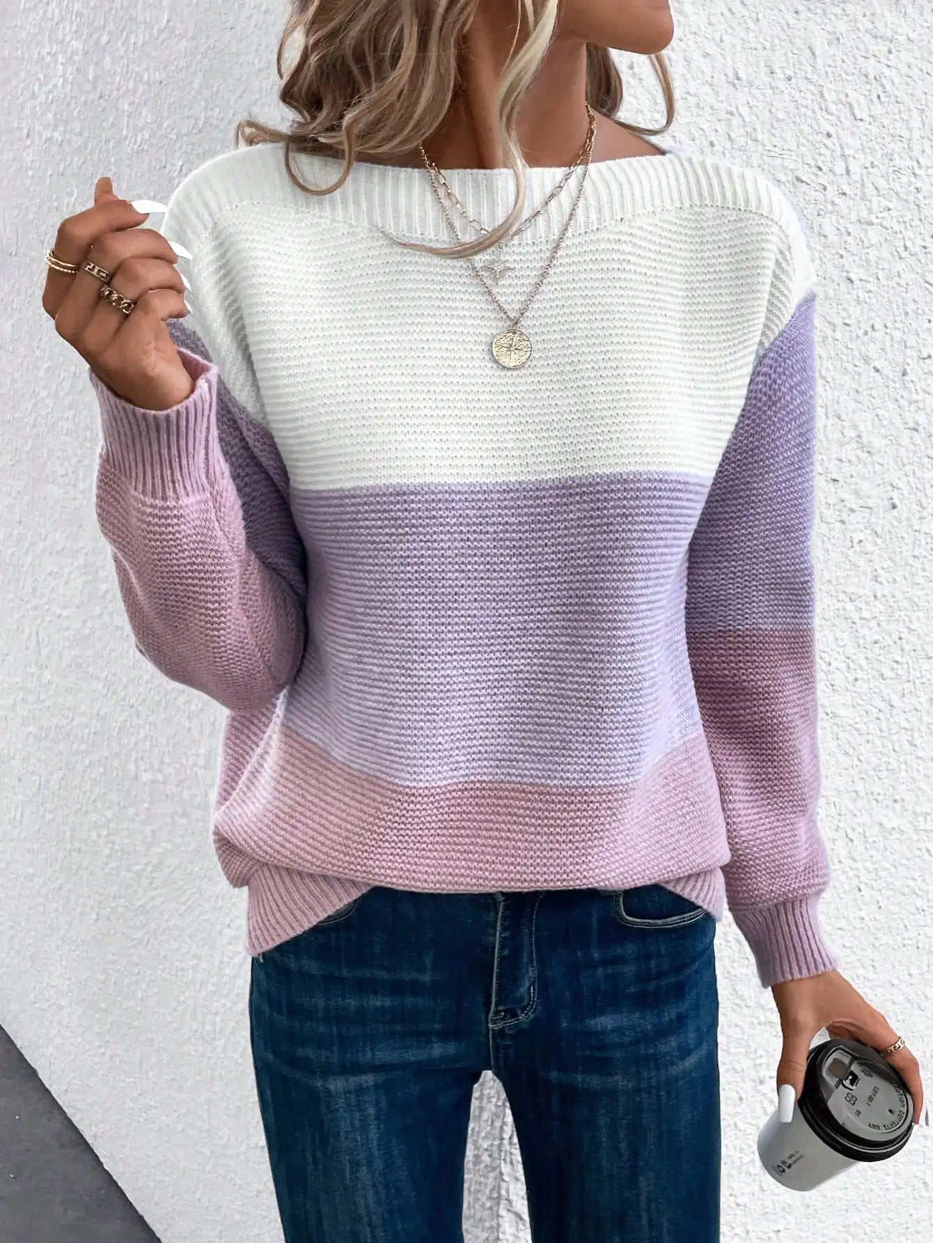 Elin - Soft Fade Knit Jumper