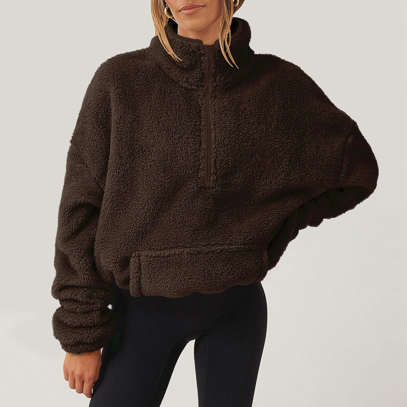 AMBER™ | Cozy Half-Zip Fleece Pullover