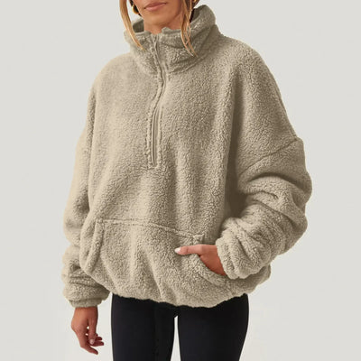AMBER™ | Cozy Half-Zip Fleece Pullover
