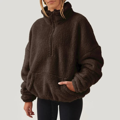 AMBER™ | Cozy Half-Zip Fleece Pullover