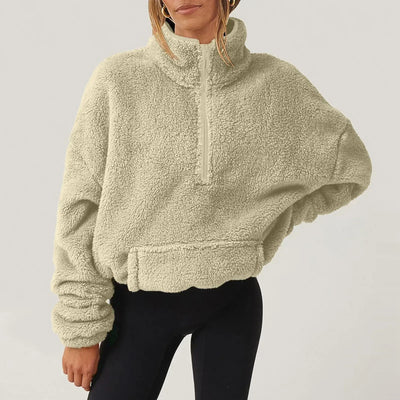 AMBER™ | Cozy Half-Zip Fleece Pullover