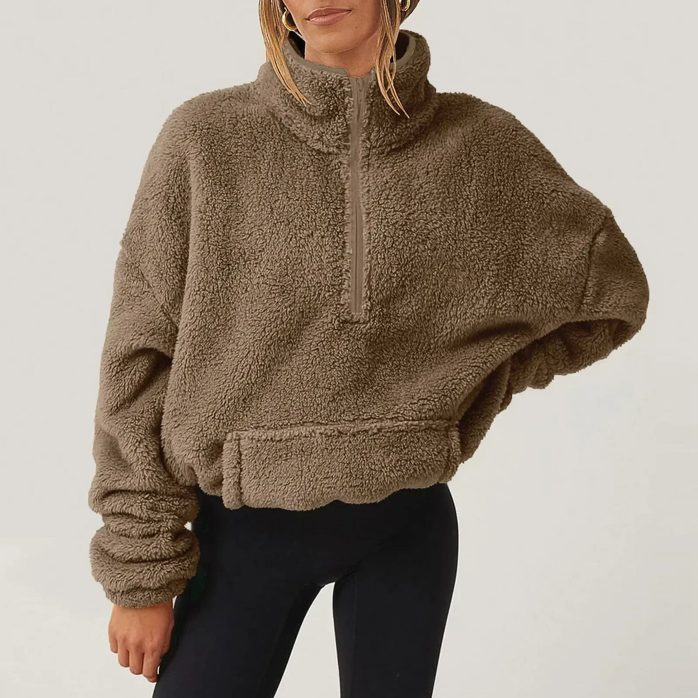 AMBER™ | Cozy Half-Zip Fleece Pullover