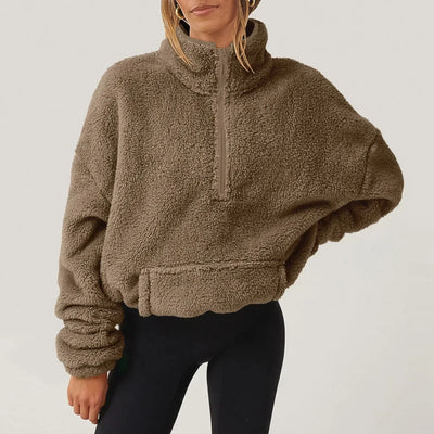 AMBER™ | Cozy Half-Zip Fleece Pullover