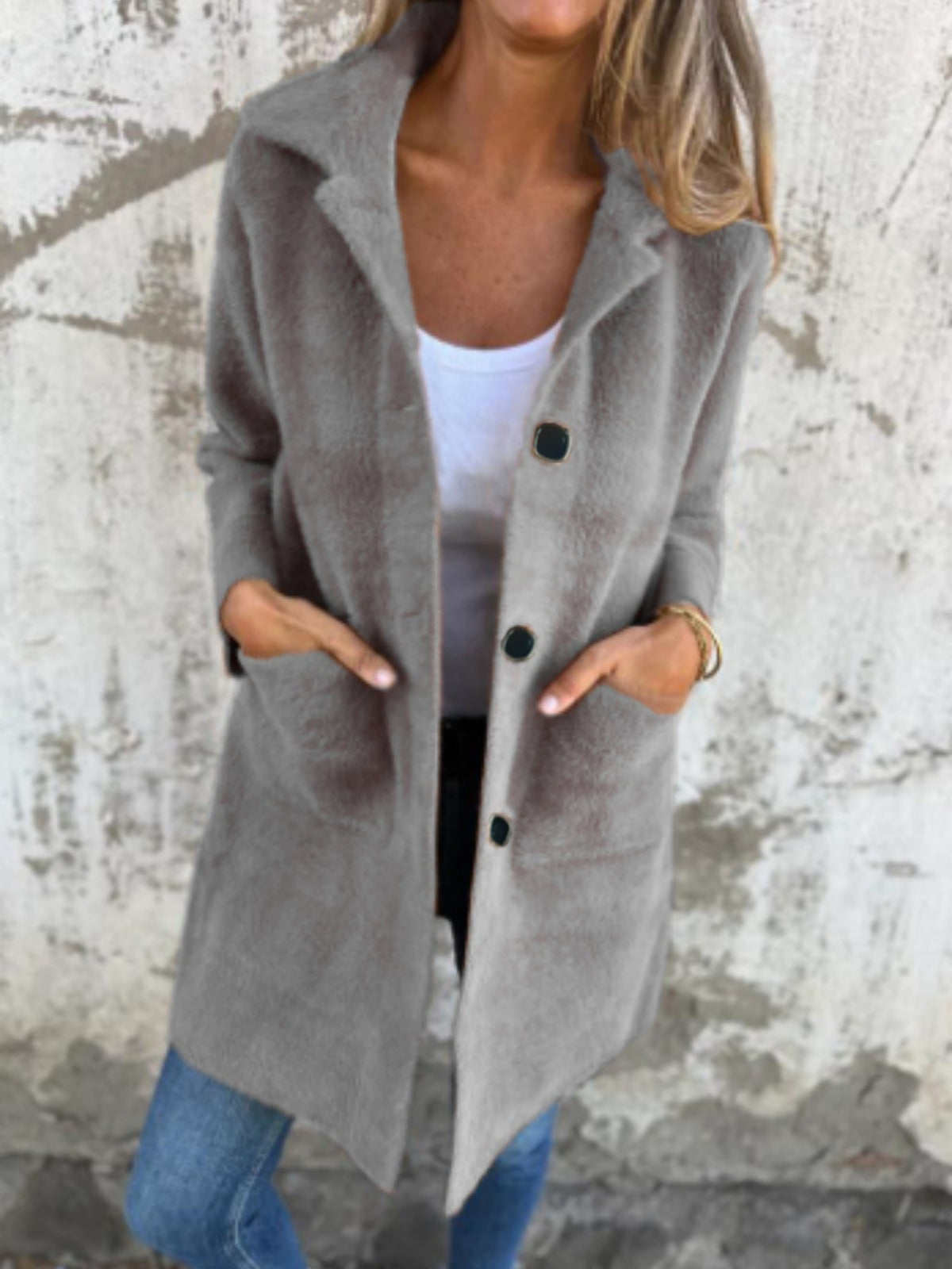 Marce™ | Elegant Textured Coat
