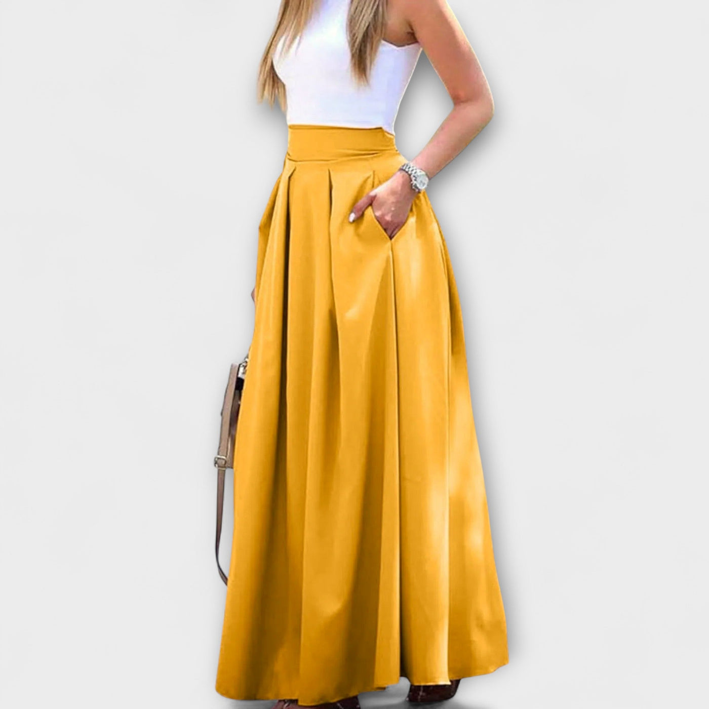 Tirsa – Elegant Maxi Skirt with High Waist
