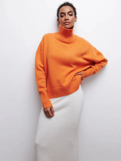 Jamie | Oversized Ribbed Turtleneck Sweater