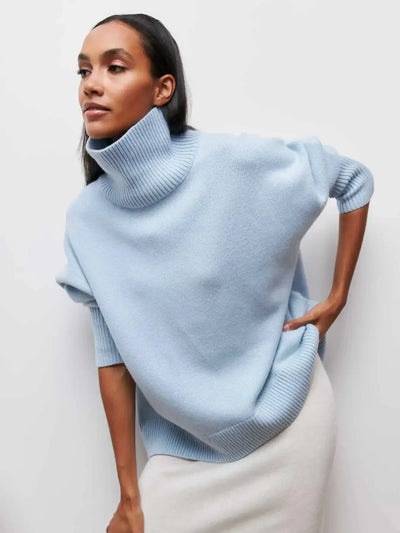 Jamie | Oversized Ribbed Turtleneck Sweater