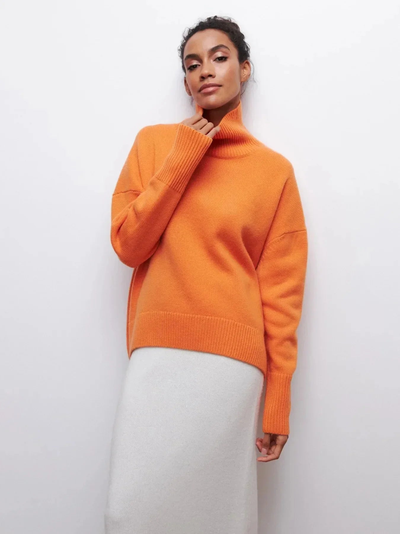 Jamie | Oversized Ribbed Turtleneck Sweater
