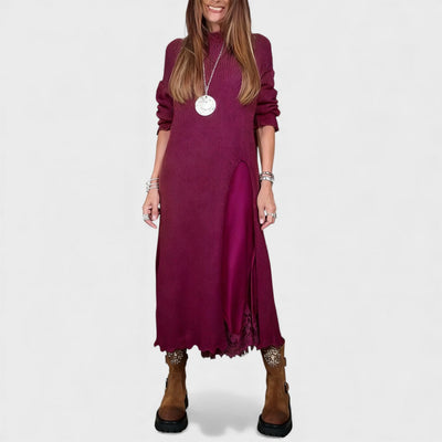 The Midnight Elegance Sweater Dress